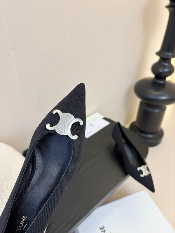 CELINE Pump Black Fabric 235702