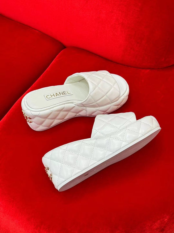 CC TACCO A ZEPPA IN PELLE DI AGNELLO BIANCA