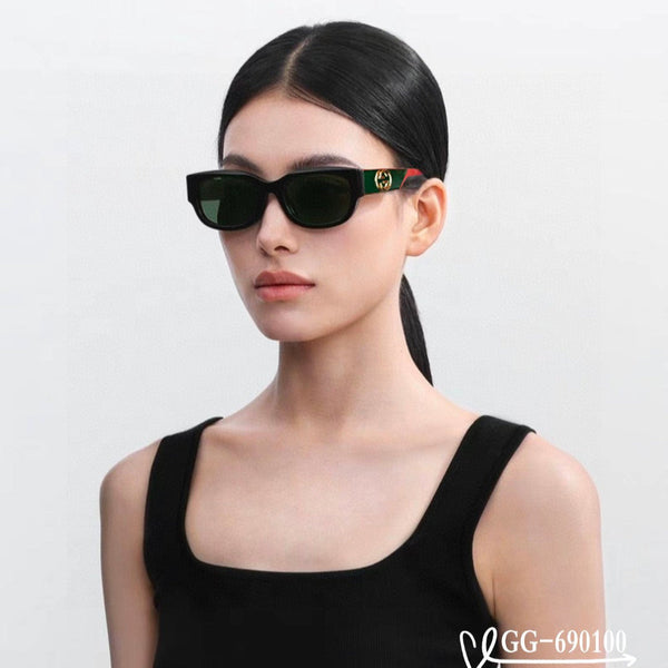 EMBOSSED LOGO OVAL FRAME SUNGLASSES 69100 IN ACETATE