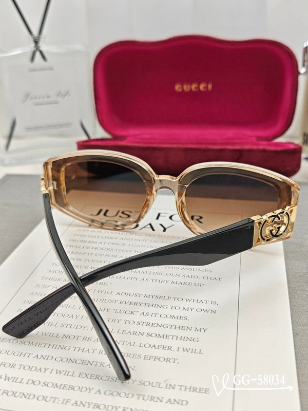 GEOMETRIC FRAME SUNGLASSES 58034 IN ACETATE