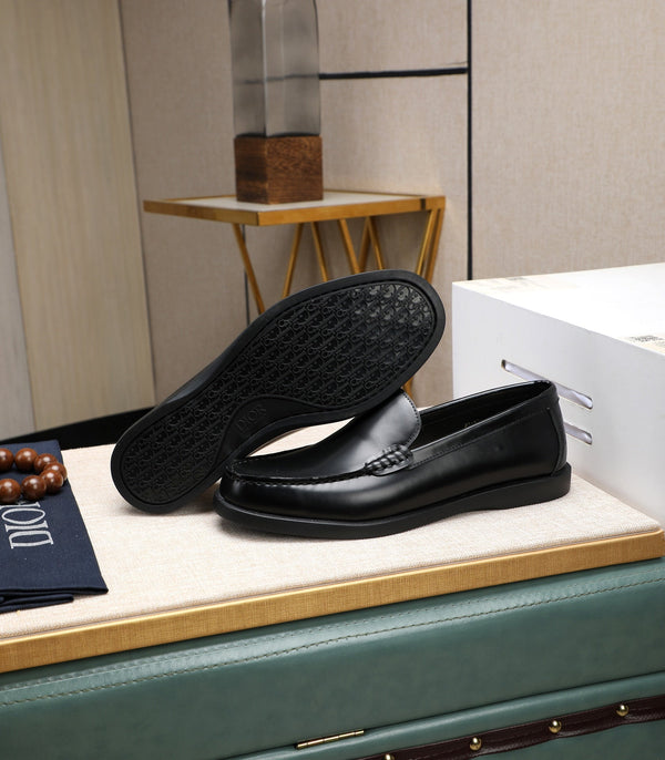 CD RETRO SEWED LOAFER BLACK SMOOTH CALFSKIN