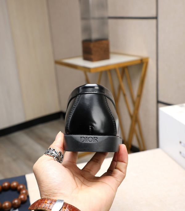 CD RETRO SEWED LOAFER BLACK SMOOTH CALFSKIN