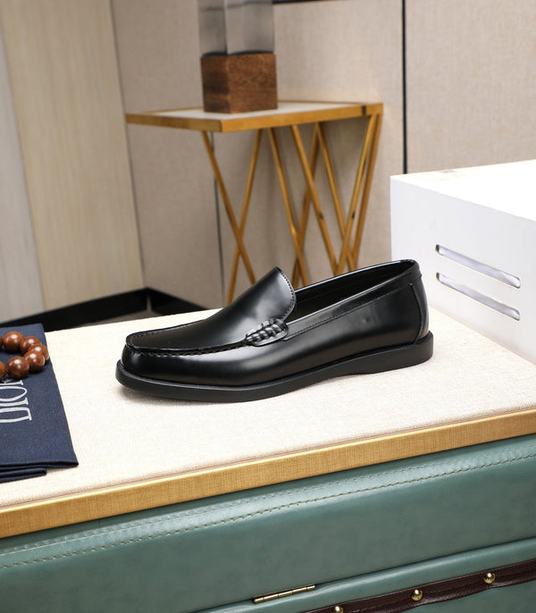 CD RETRO SEWED LOAFER BLACK SMOOTH CALFSKIN