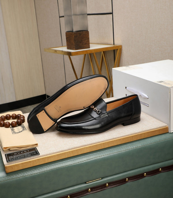 GG Men's Loafer Black Cowhide 526009