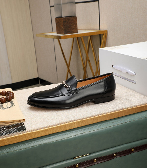 GG Men's Loafer Black Cowhide 526009