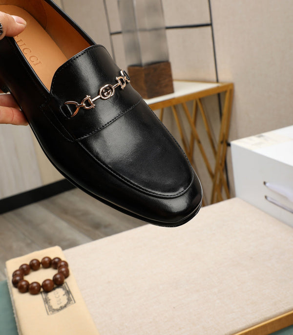 GG Men's Loafer Black Cowhide 526009