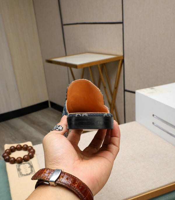 GG Men's Mule Brown Canvas 111472 (Copy)