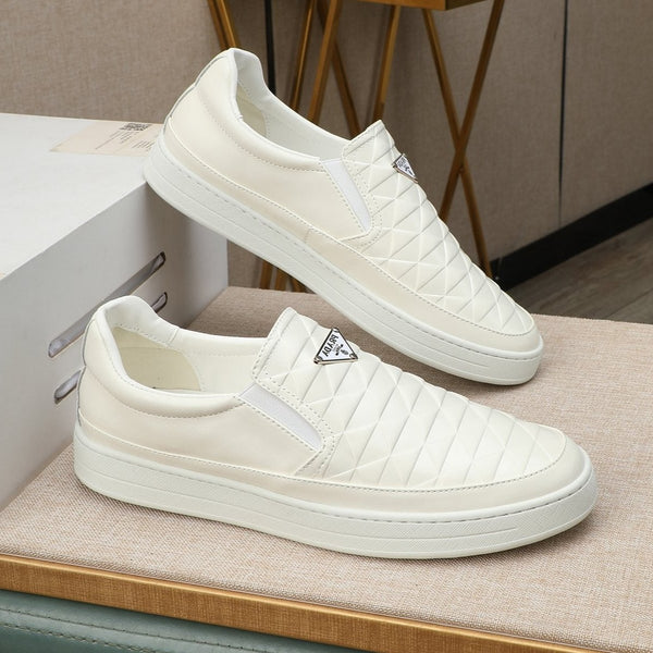 PRA LOAFER IN BEIGE CREAM EMBOSSED CALFSKIN