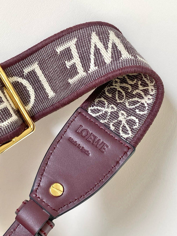 Loewe Mini Gate Dual Bag Burgundy Calfskin