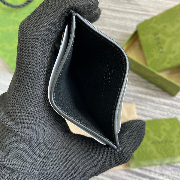 PORTA CARTE 10 IN PELLE DI VITELLO NERA