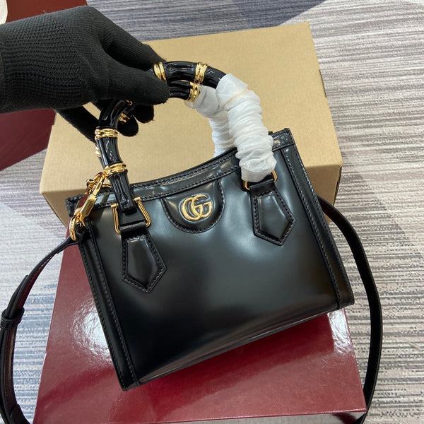 Gucci Bamboo Bag Black Leather 339651