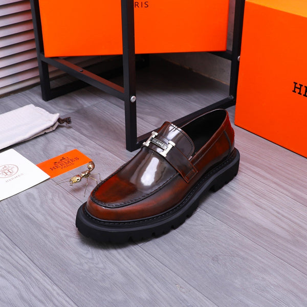 MOCASSINO HM GREGOIRE IN PELLE DI VITELLO LUCIDA COLOR VINO