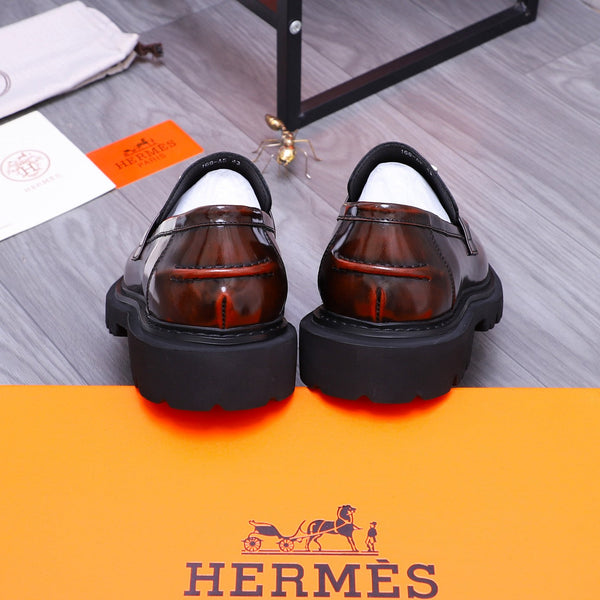 MOCASSINO HM GREGOIRE IN PELLE DI VITELLO LUCIDA COLOR VINO