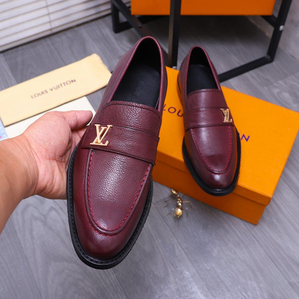 MOCASSINO LV SAINT GERMAIN IN PELLE DI VITELLO GRANULATA VIOLA JAM