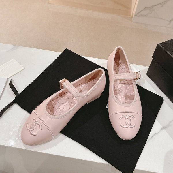 mary jane in pelle di agnello rosa