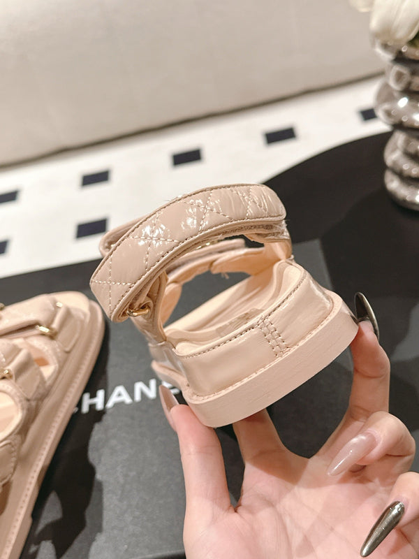 cc 25p dad sandal peach leather 237559