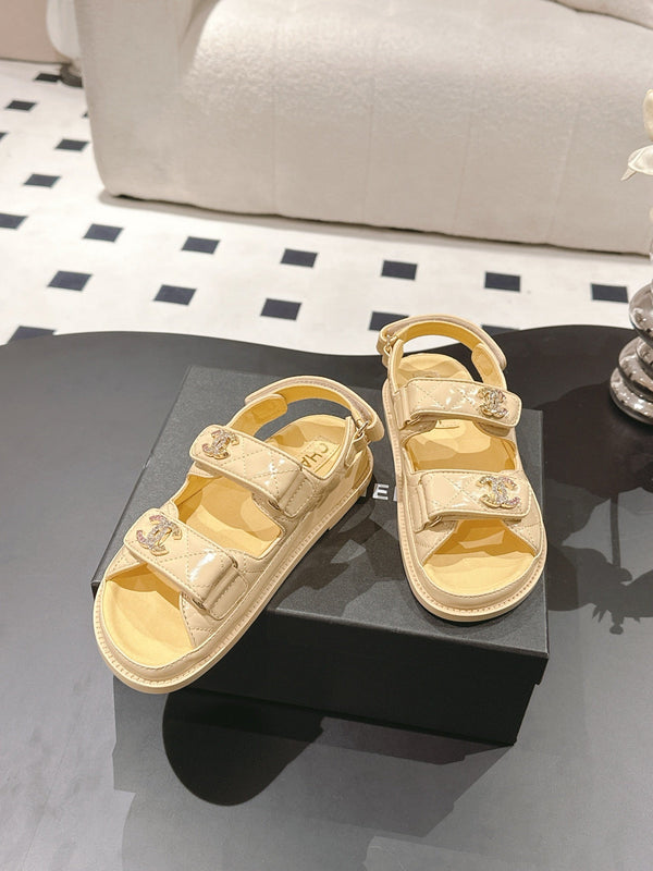 cc 25p dad sandal yellow leather 237560