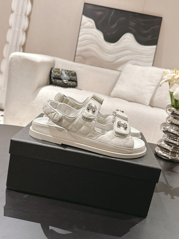 cc 25p sandalo dad in pelle grigia 237564