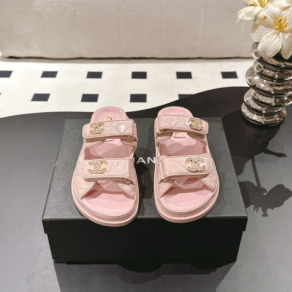 cc 25p dad mule sandal pink leather 237568