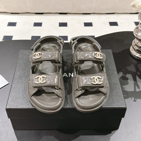 Sandali CC 25 Dad Deals in pelle verniciata nero corvino 237594