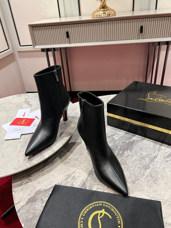 CL Vibella Booty 85Mm Low Boots Calf Leather Black