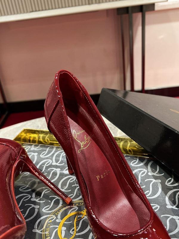 Cl Kate Pump Burgundy Patent Calfskin