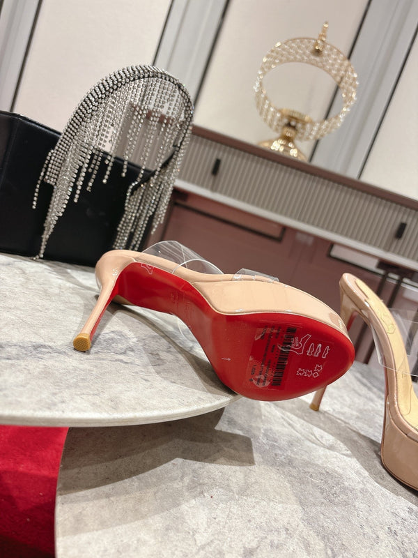 CL Just Nothing Alta 150mm Blush Patent Calfskin