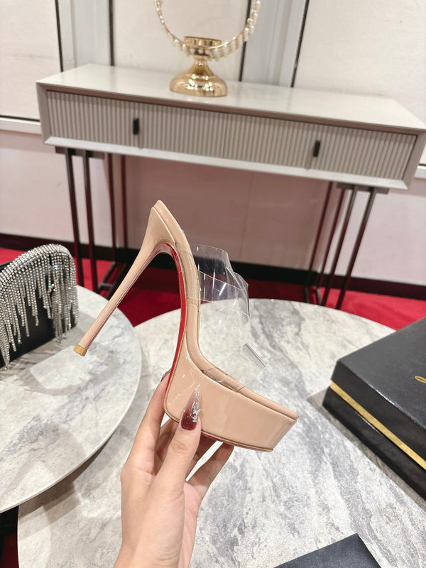 CL Just Nothing Alta 150mm Blush Patent Calfskin