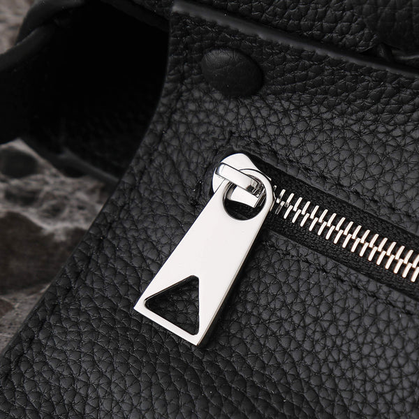 BORSA A TRACOLLA BV 25S DIAGO 25,5 IN PELLE DI BUCCIONE NERA