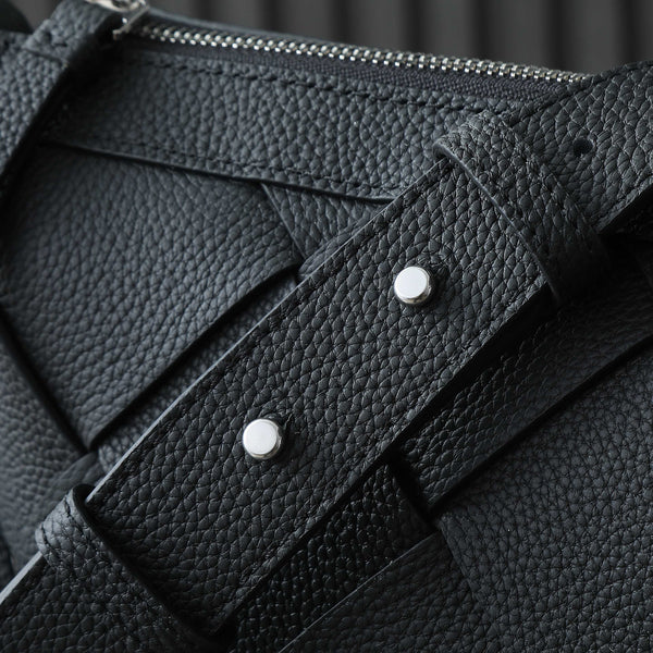 BV 25S DIAGO HOBO 39 IN PELLE DI BOVINA GRANULATA NERA