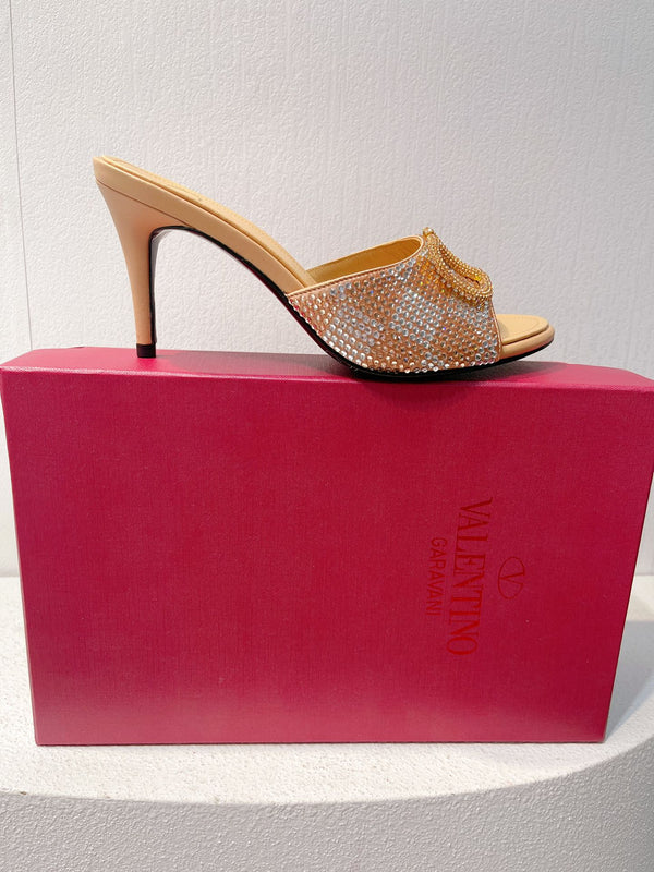 VT High Heeled Sandals Marigold Sheepskin 292833