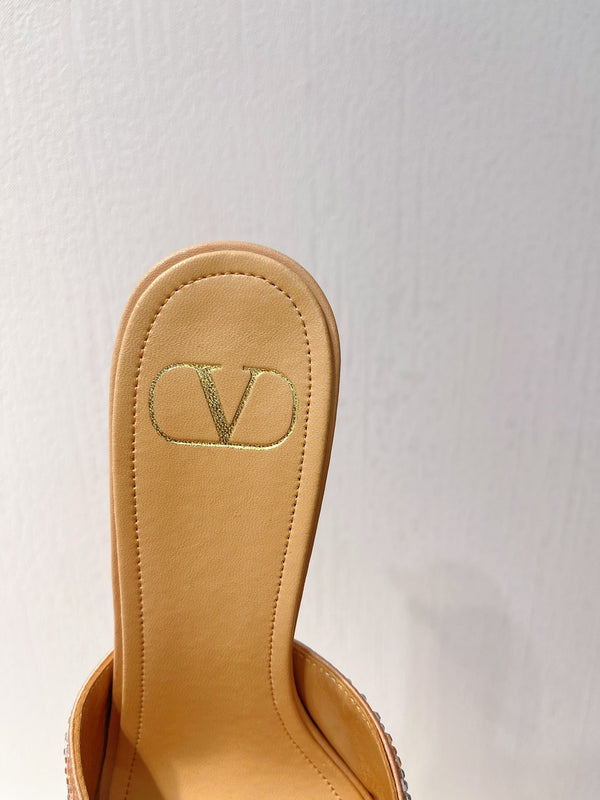 VT High Heeled Sandals Marigold Sheepskin 292833