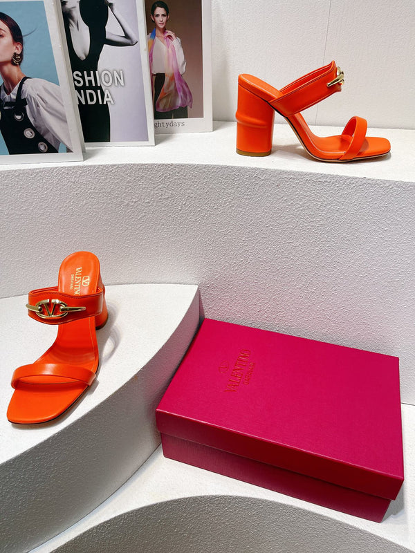 VT Heeled Sandal Fire Cowhide 292881