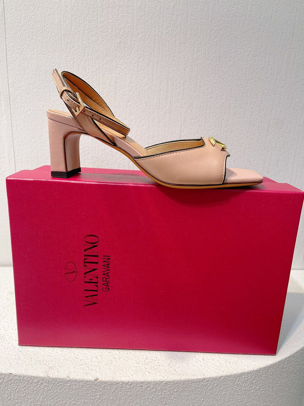 Sandali VT Tacco 50mm Pelle di vacchetta color carne 292773