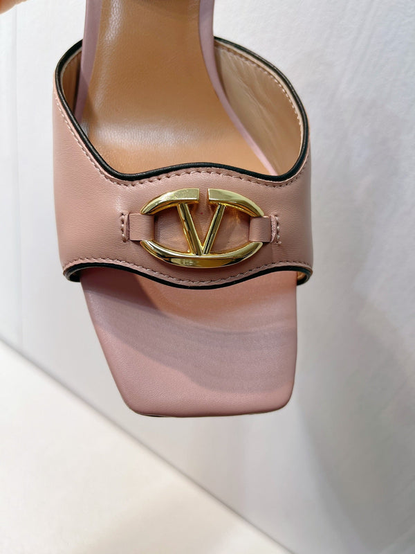 Sandali VT Tacco 50mm Pelle di vacchetta color carne 292773