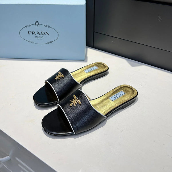 Prad 26s Slide Sandals Saffiano 140508