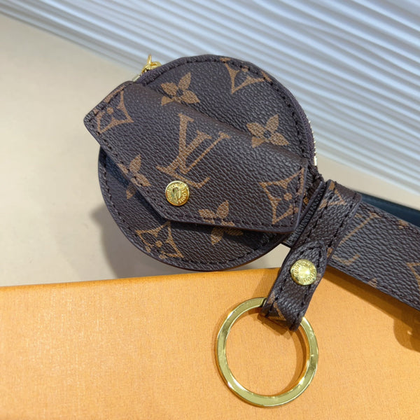 LV MULTI POCKET 30MM BELT IN DARK BROWN MONOGRAM CALFSKIN GOLD HARDWARE