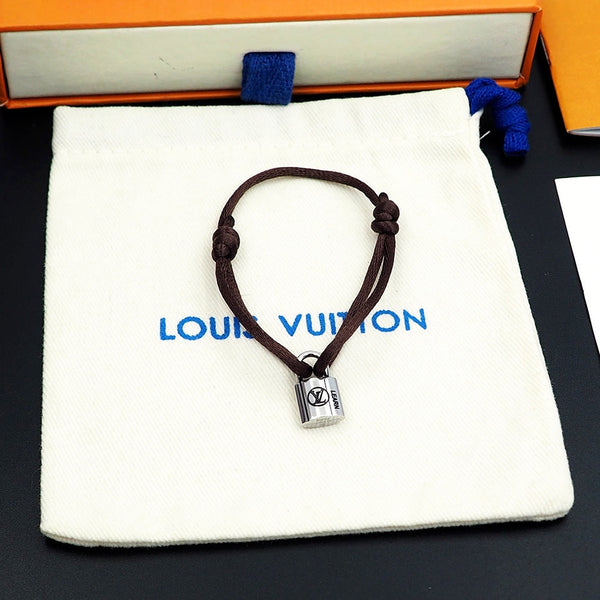 Silver Lockit Bracelet Chocolate