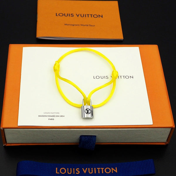 Silver Lockit Bracelet Yellow