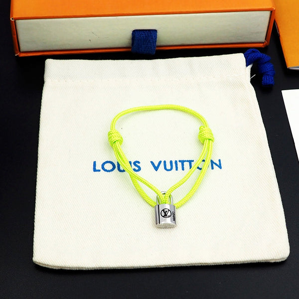 Silver Lockit Bracelet Lime