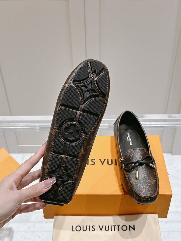 LV Gloria Loafer Brown Monogram Canvas 480735