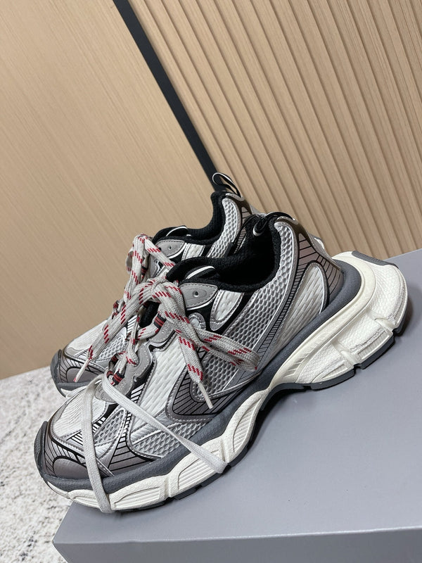 Balenciaga Sneaker Mesh Lace-up Black White Fabric 534178