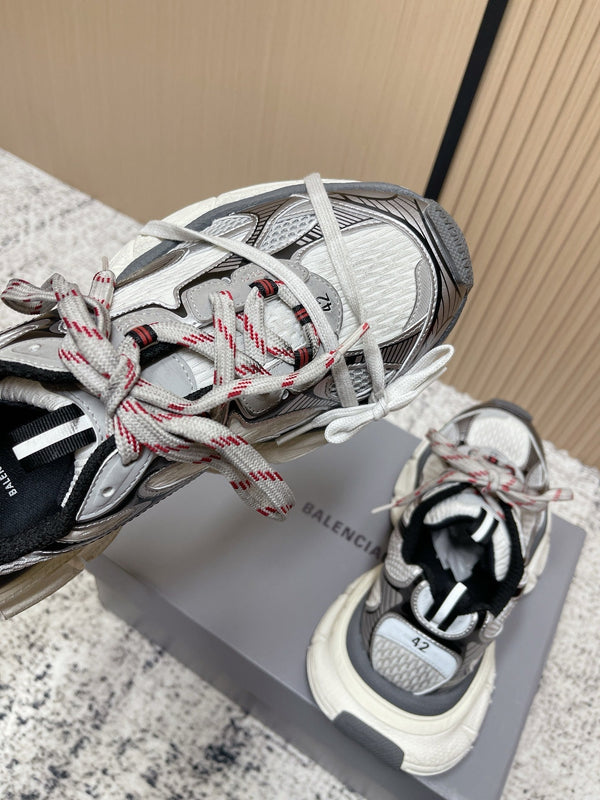 Balenciaga Sneaker Mesh Lace-up Black White Fabric 534178