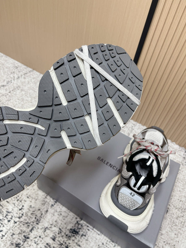 Balenciaga Sneaker Mesh Lace-up Black White Fabric 534178