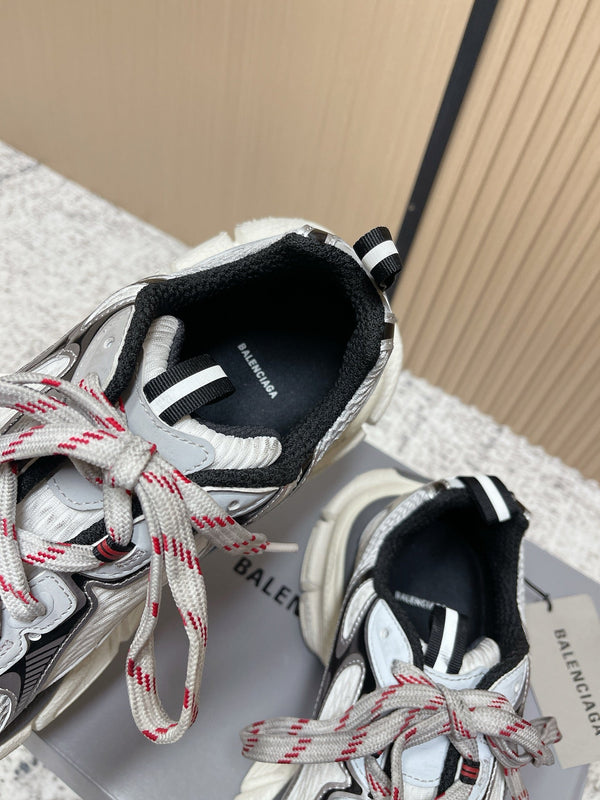 Balenciaga Sneaker Mesh Lace-up Black White Fabric 534178