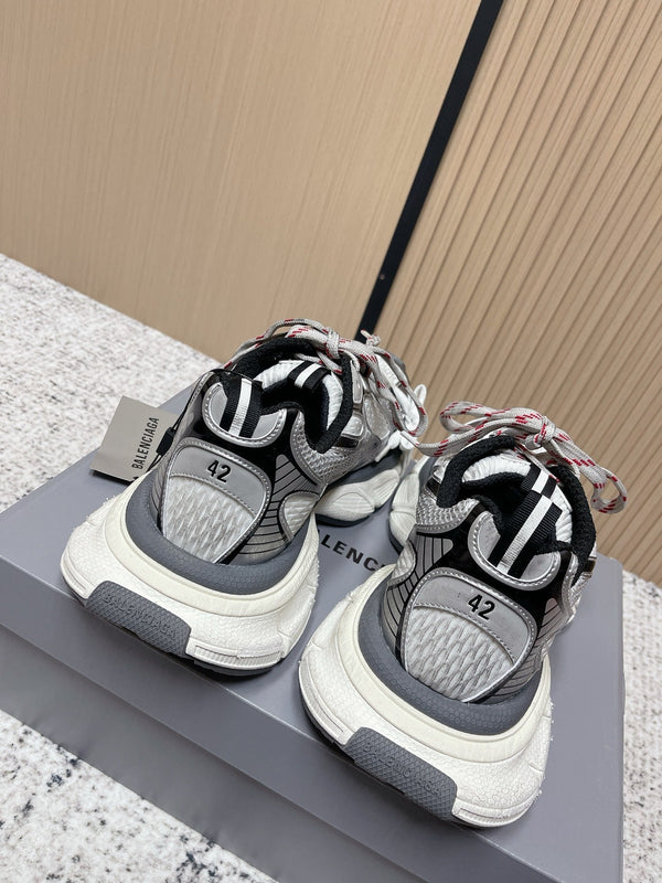 Balenciaga Sneaker Mesh Lace-up Black White Fabric 534178