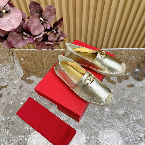 Vlogo Loafer Gold Leather