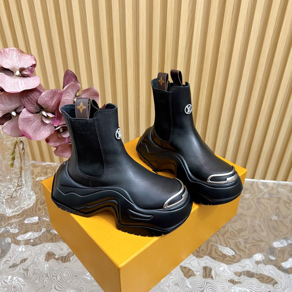 LV Archlight 2.0 Platform Boots 60mm Black Cowhide