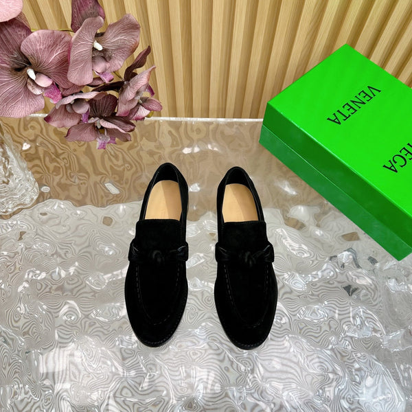 BV Astaire Loafer Black Suede 925616