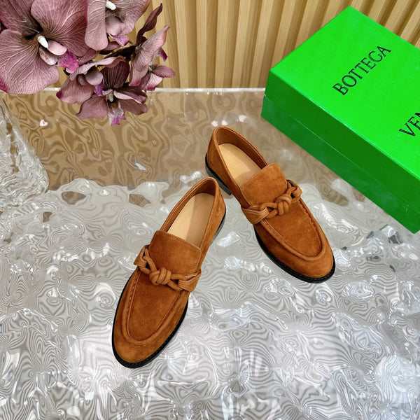 BV Astaire Loafer Gold Suede 925618
